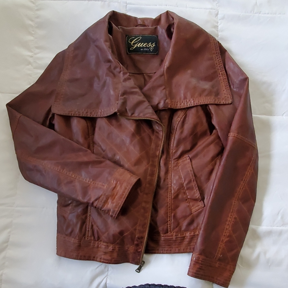 Guess leather jacket
